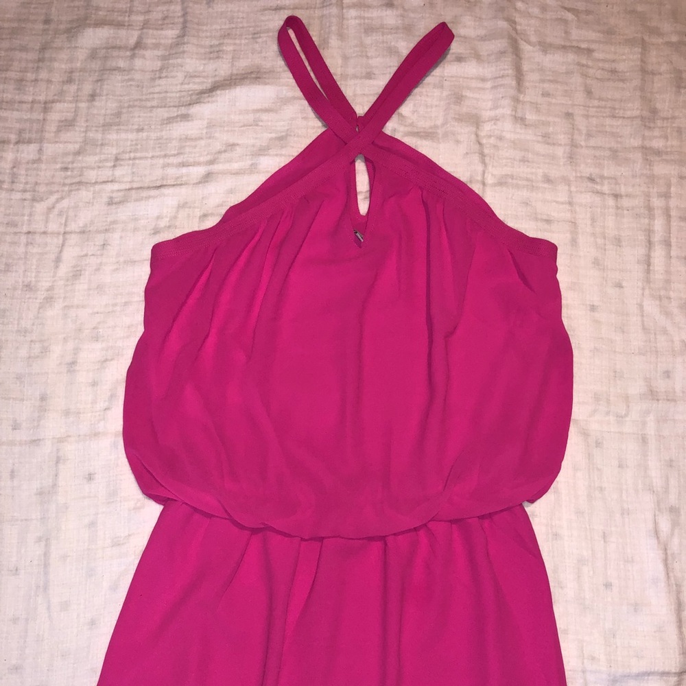 Hot pink dress